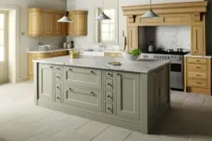 Daval painted shaker kitchen.