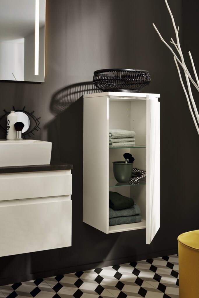 Nolte Spa Alpha Lack bathroom furniture in White High Gloss