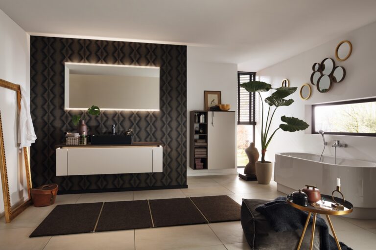 Nolte Spa Soft Lack bathroom furniture in Sahara Soft Matt